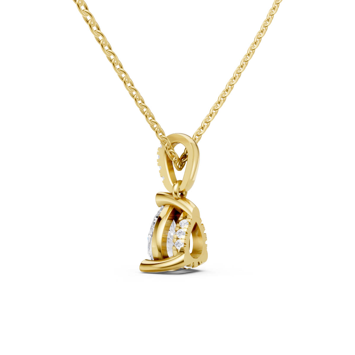 Graceful Pear Solitaire Elegance view 3