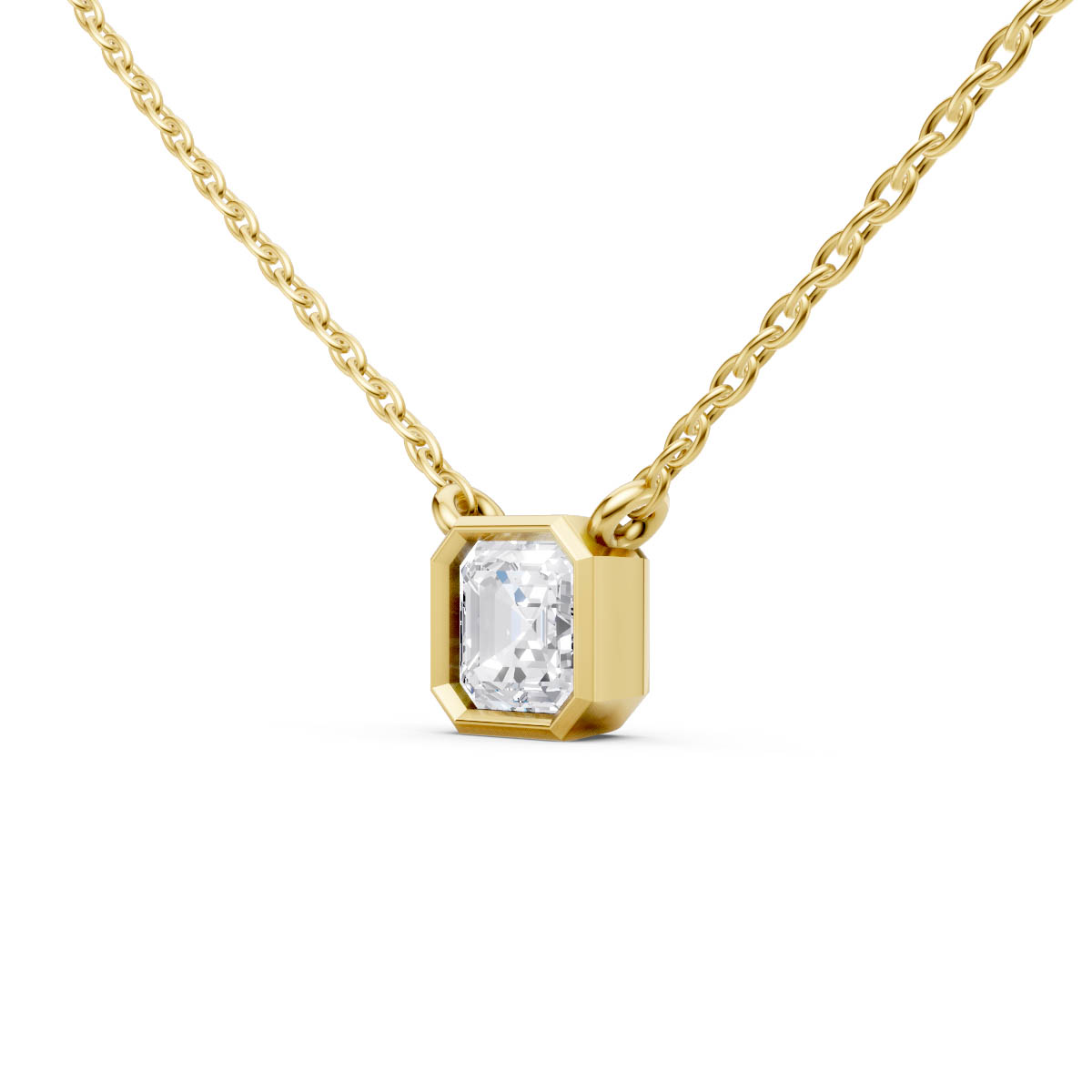 Modern Asscher Halo Grace view 2