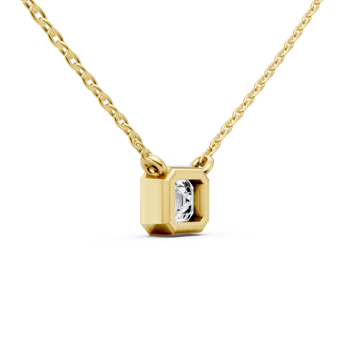 Modern Asscher Halo Grace view 3