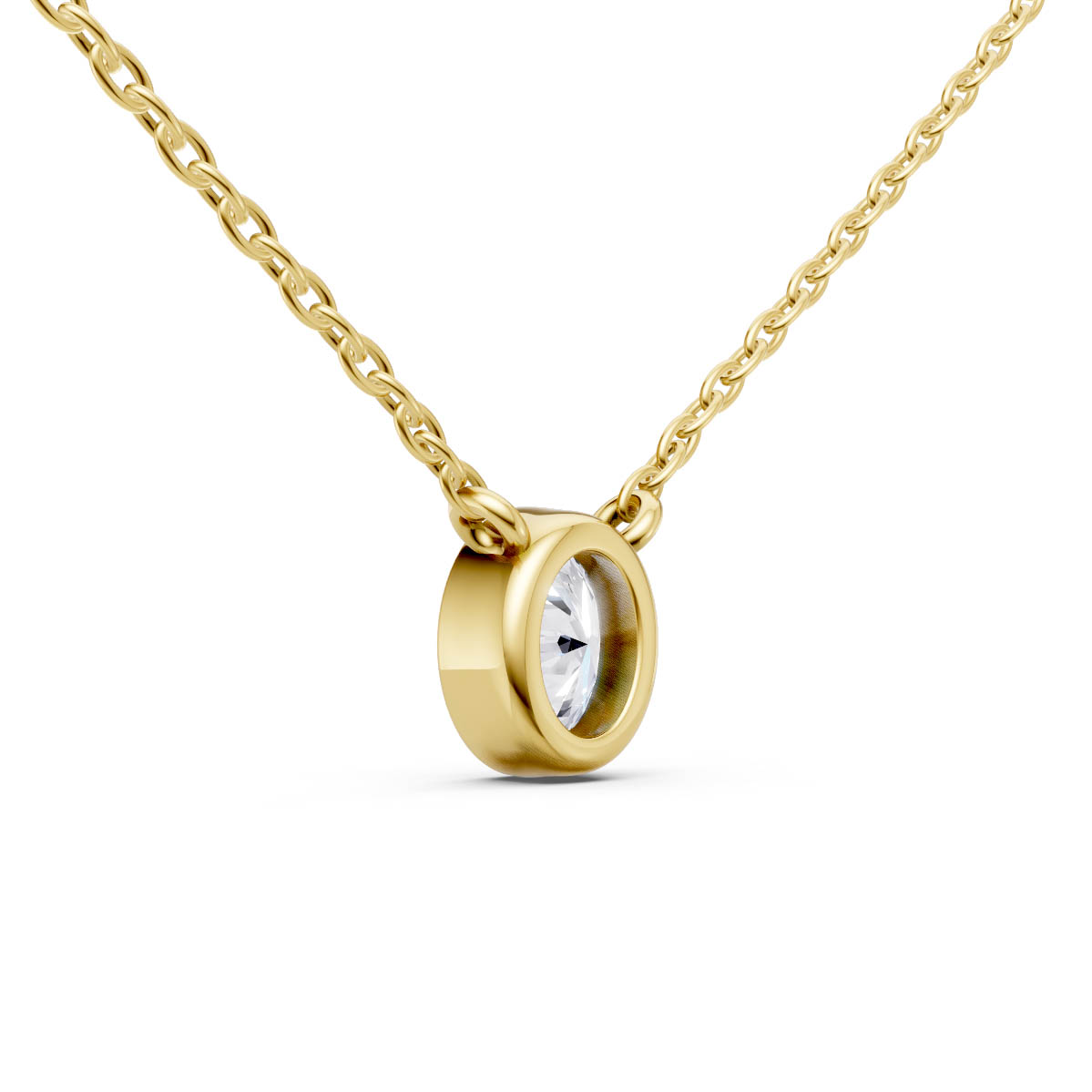 Classic Oval Bezel Pendant view 3