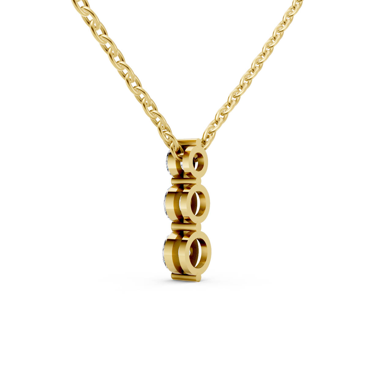 Trinity Sparkle Drop Pendant view 3