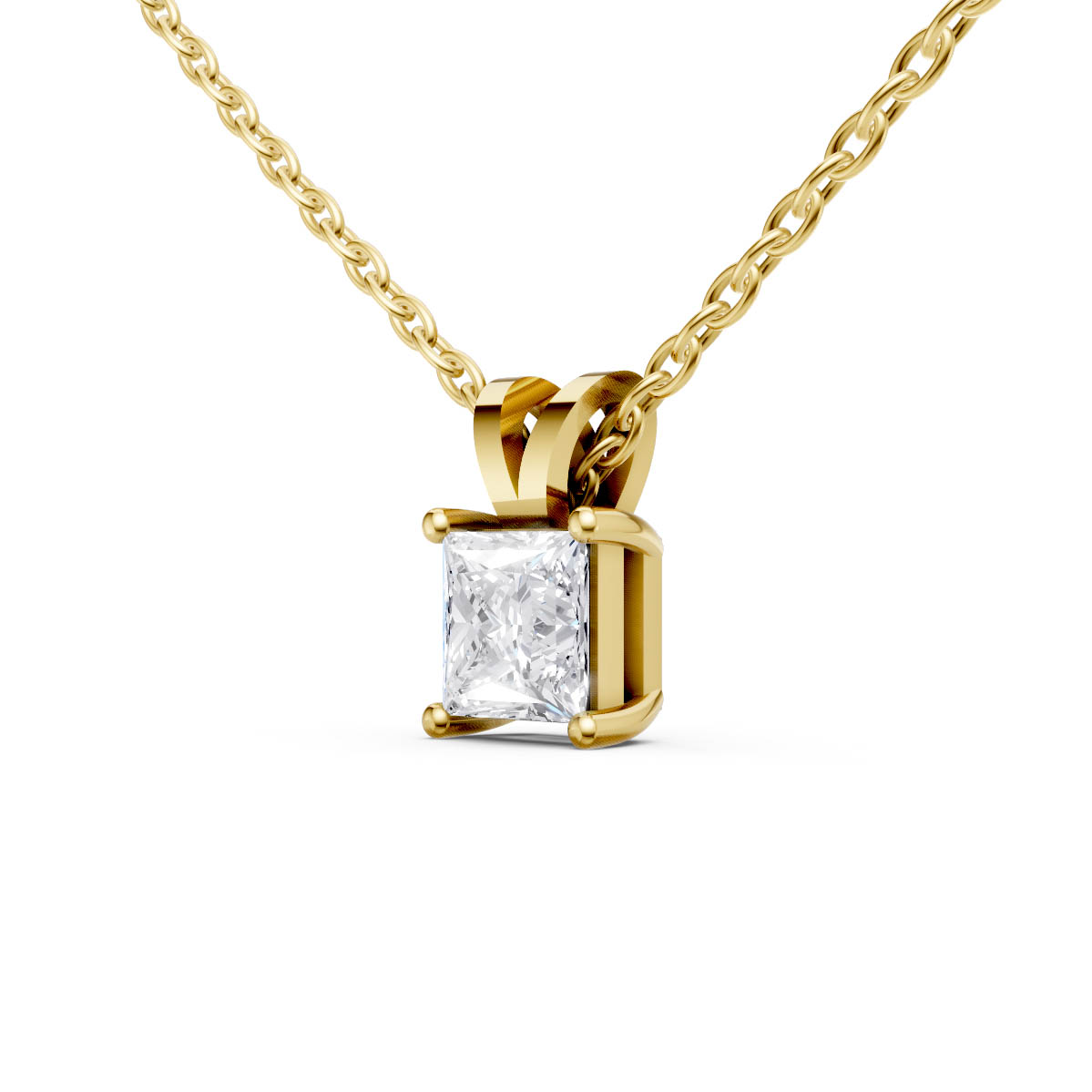 Royal Princess Solitaire Pendant view 2
