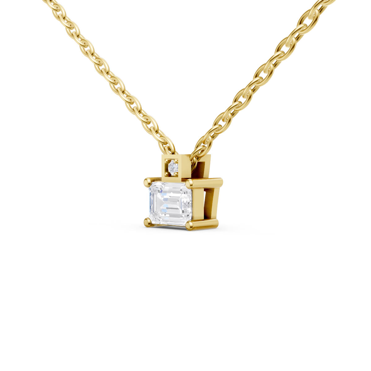 Refined Emerald Grace Pendant view 2