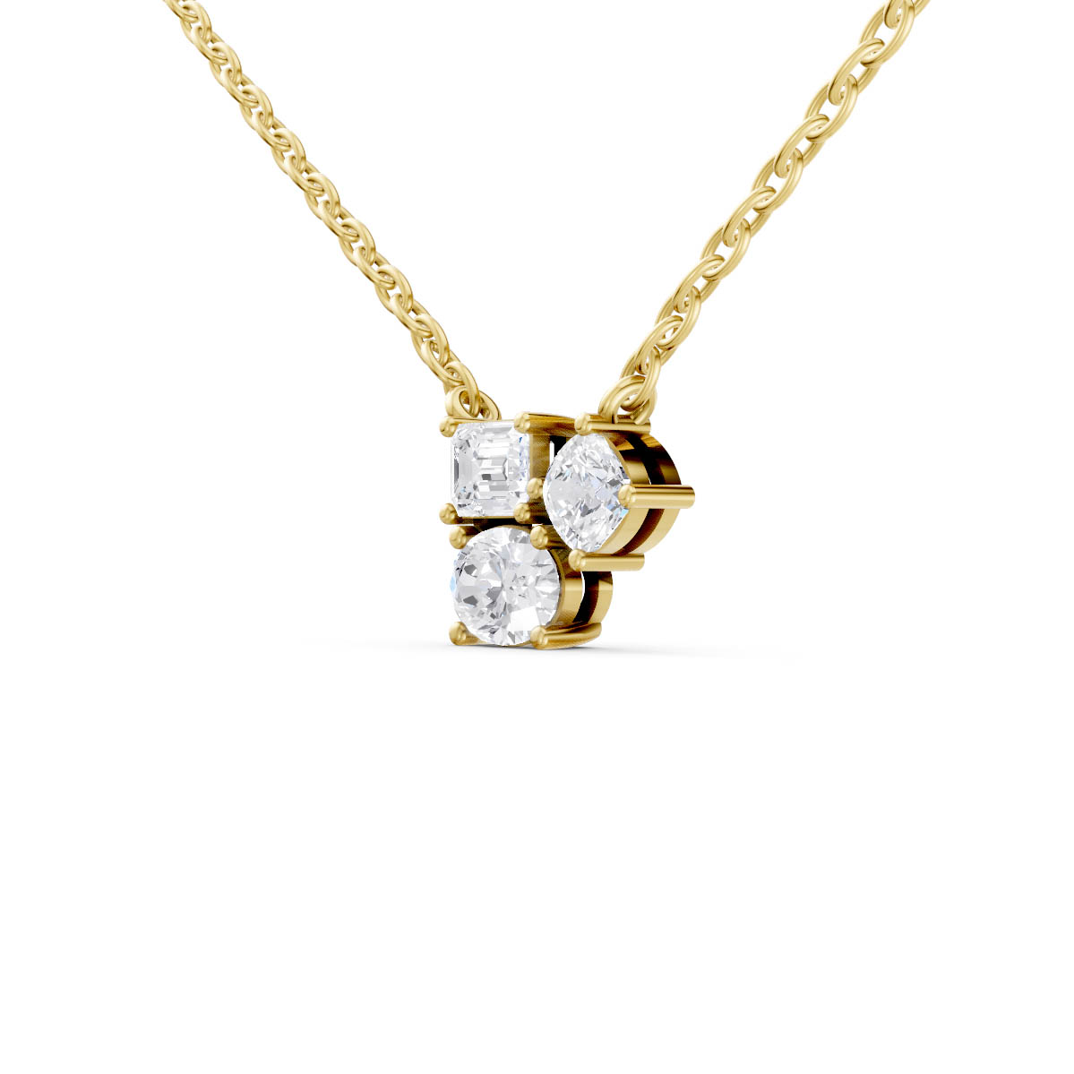 Trio Diamond Harmony Pendant view 2