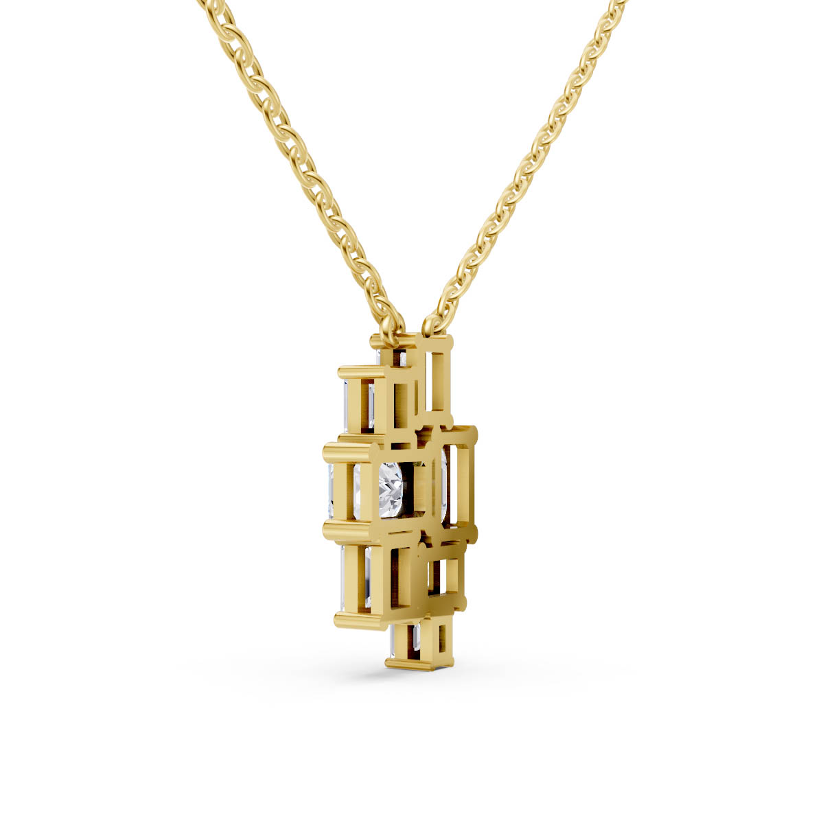 Emerald Mosaic Luxe Pendant view 3