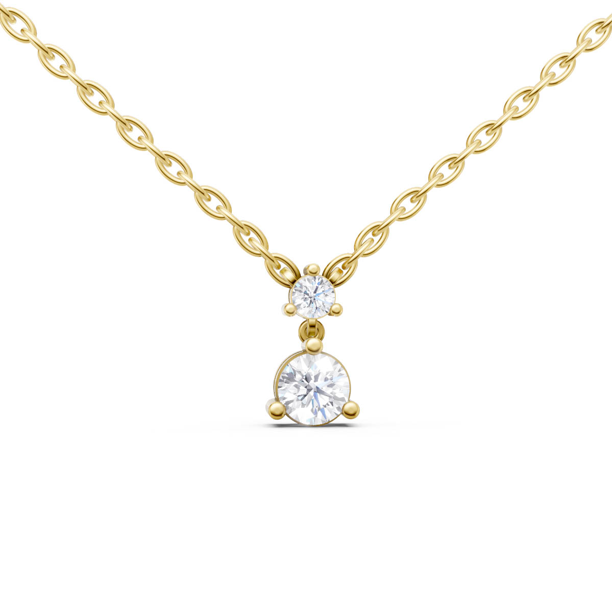 Dainty Duo Drop Pendant