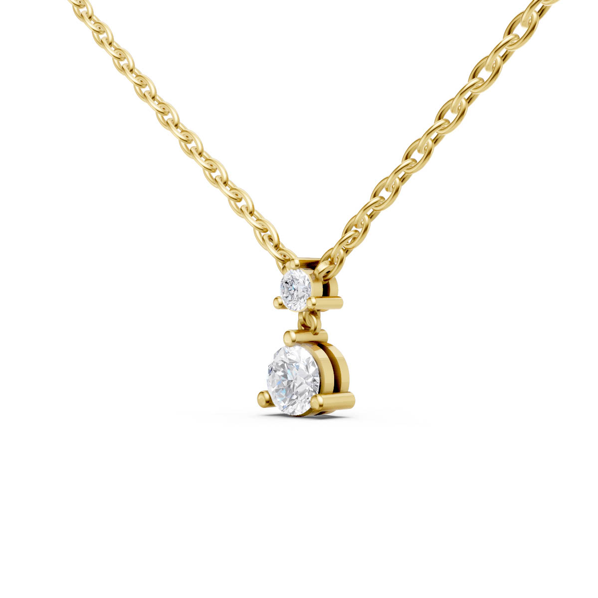 Dainty Duo Drop Pendant view 2