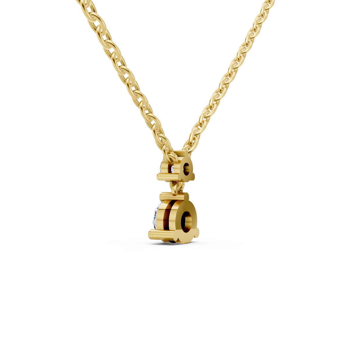 Dainty Duo Drop Pendant view 3