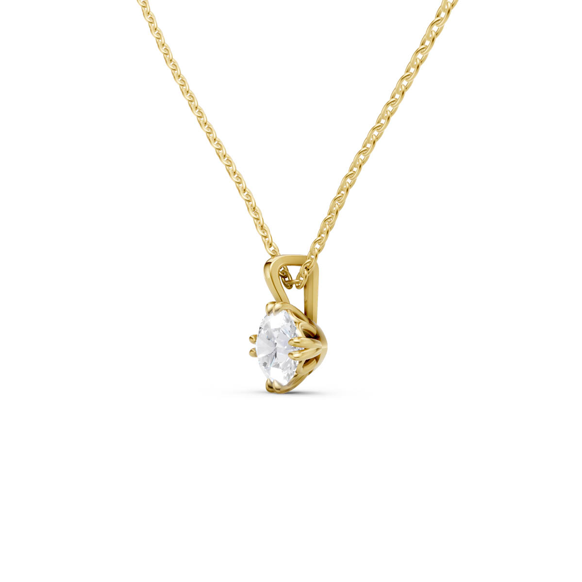 Timeless Solitaire Pendant Grace view 2