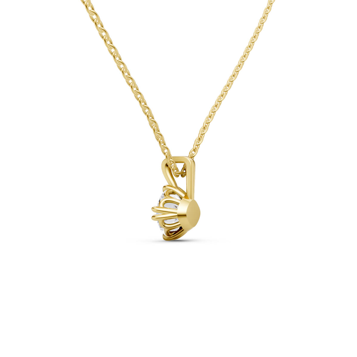 Timeless Solitaire Pendant Grace view 3