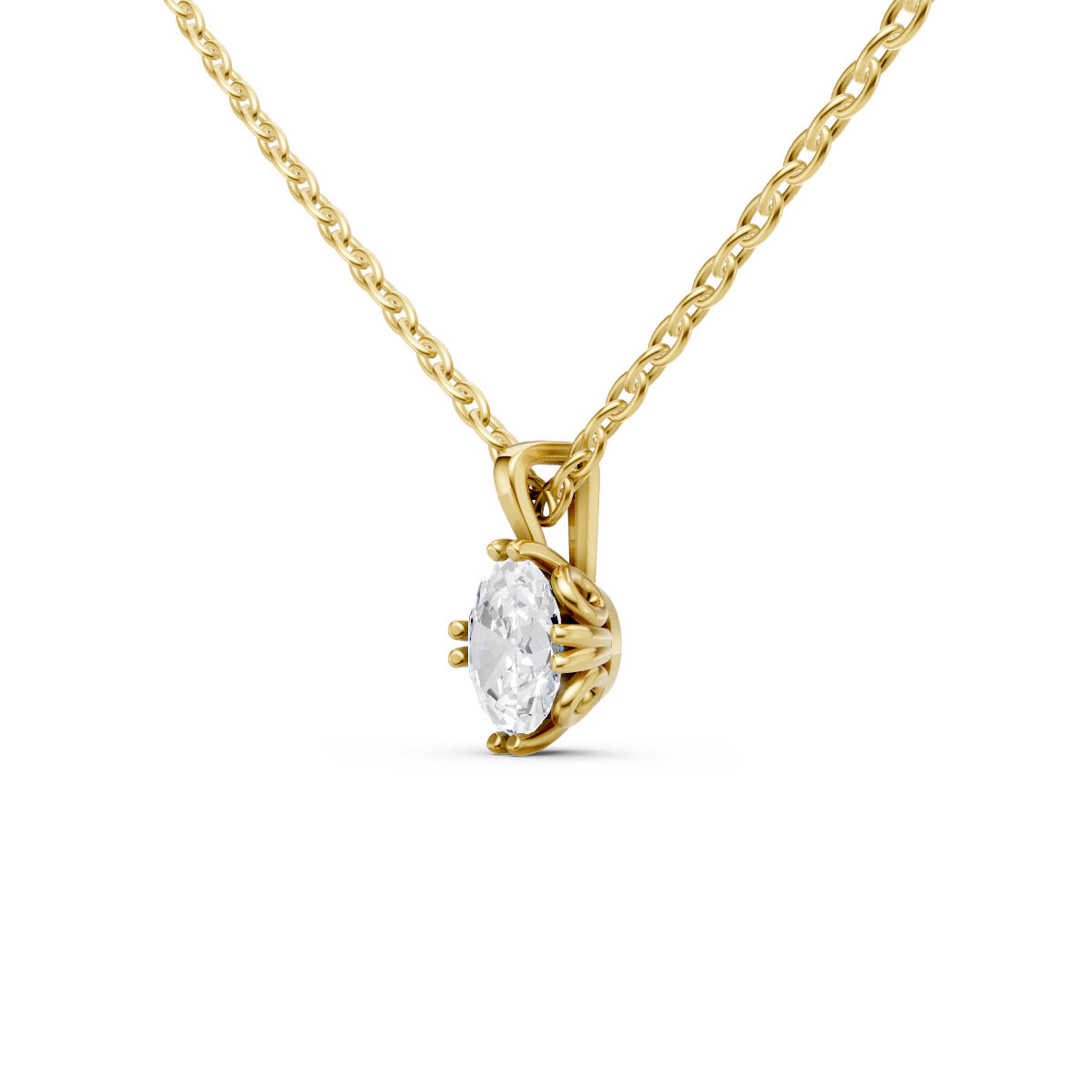 Radiant Oval Grace Pendant view 2