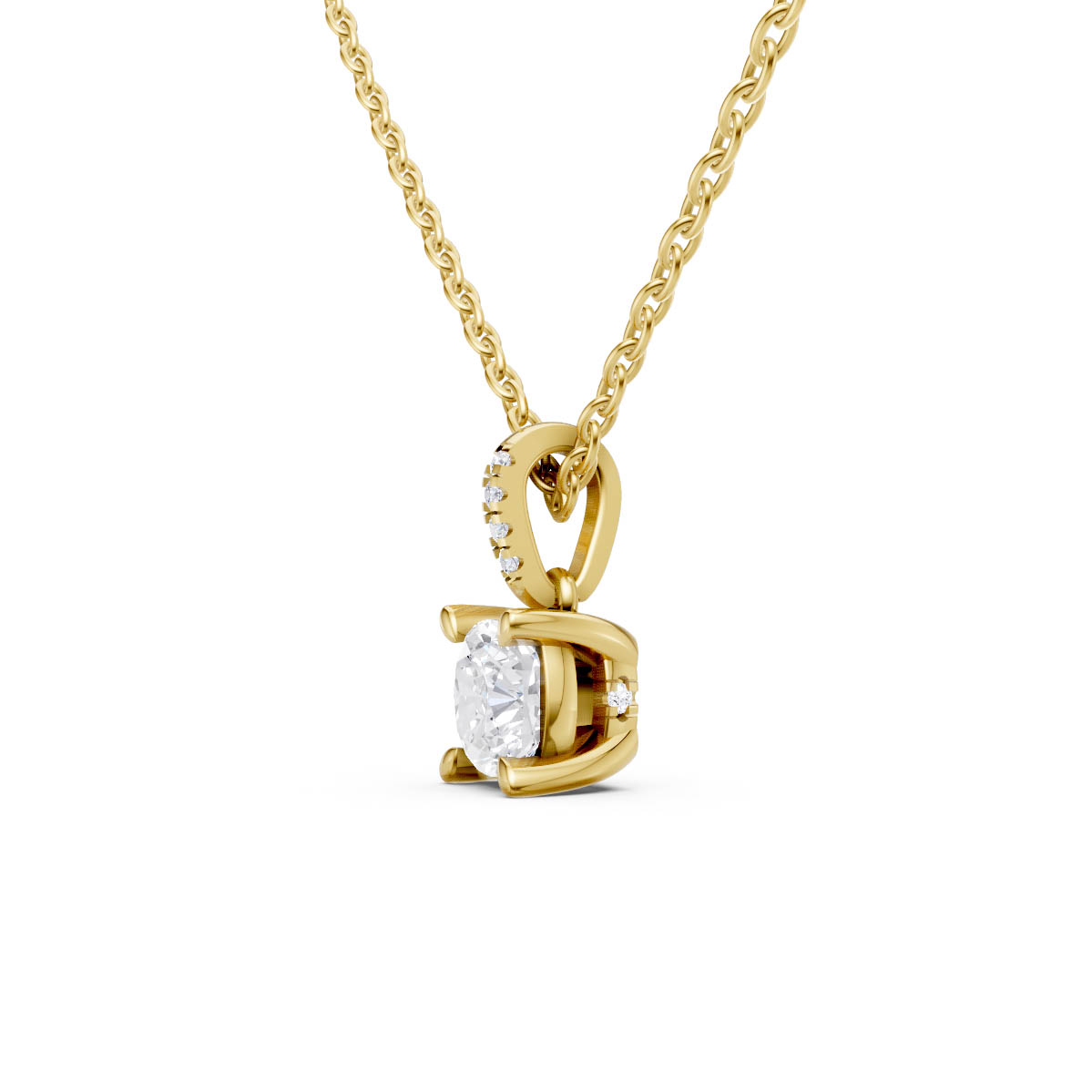 Radiant Cushion Spark Pendant view 2
