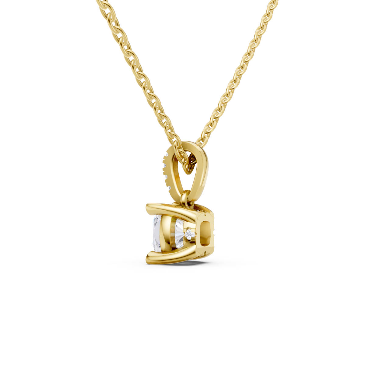 Radiant Cushion Spark Pendant view 3