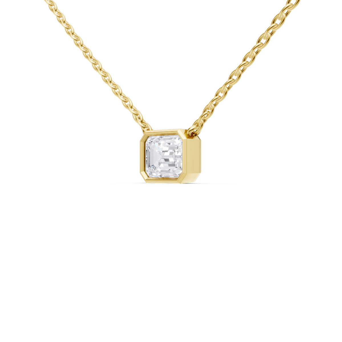 Emerald Solitaire Grace Pendant view 2