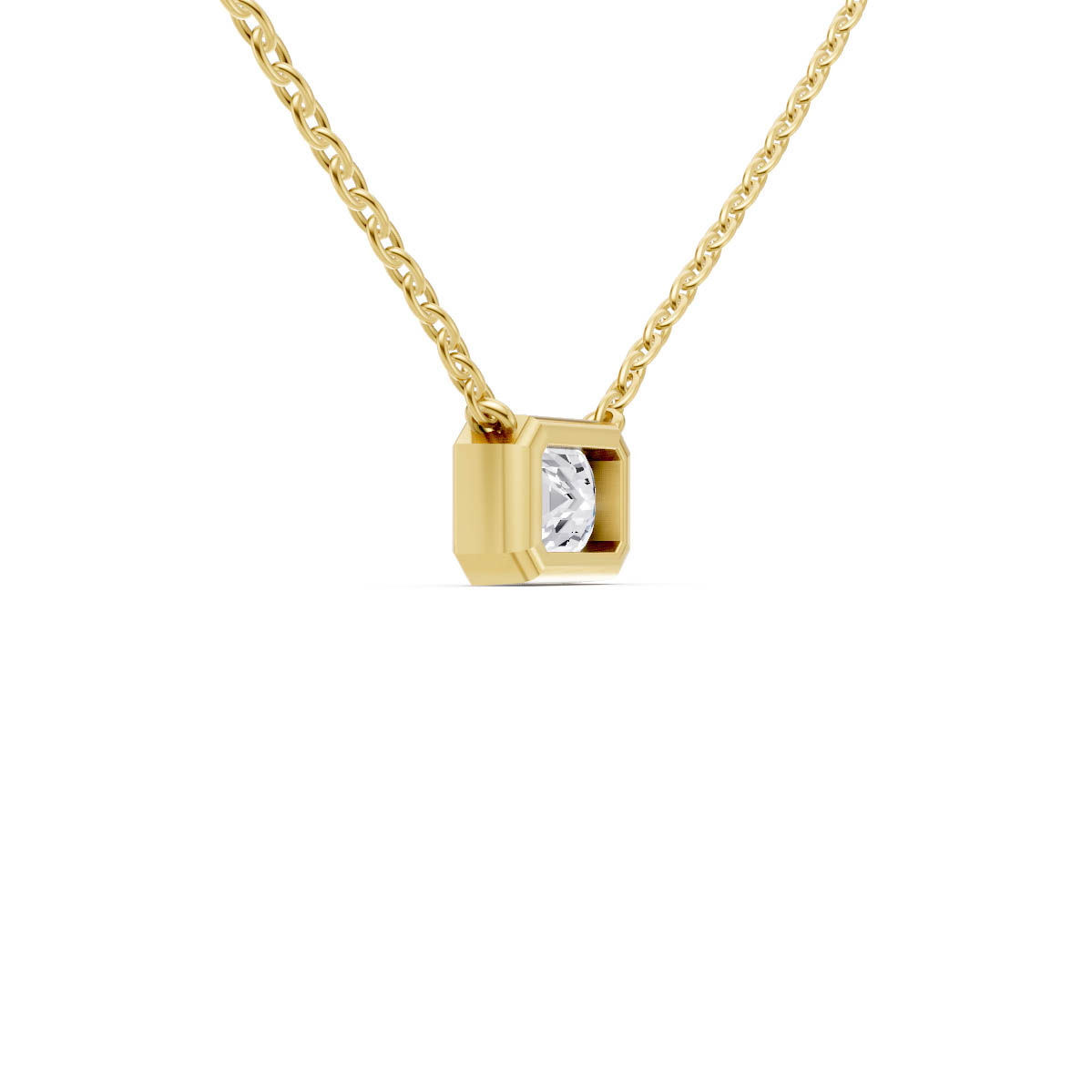 Emerald Solitaire Grace Pendant view 3