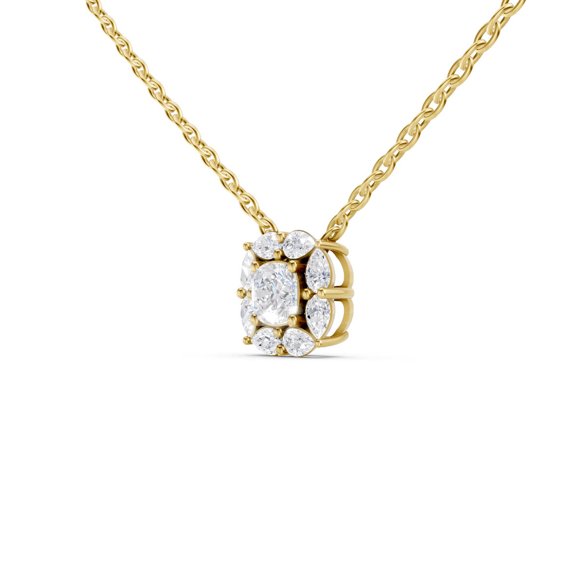 Floral Cluster Spark Pendant view 2