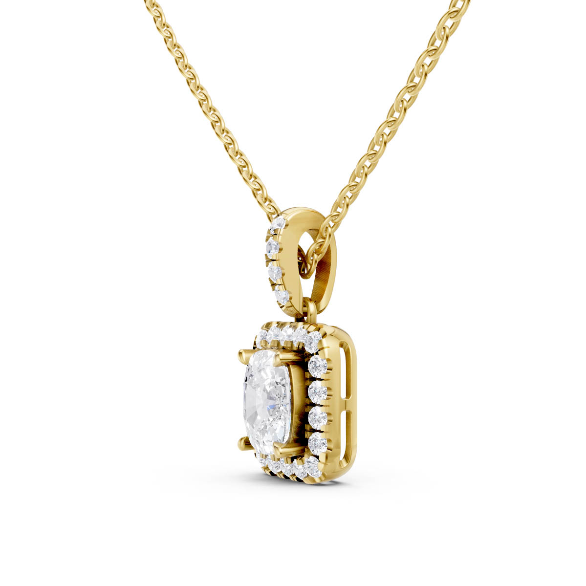Cushion Halo Luxe Pendant view 2