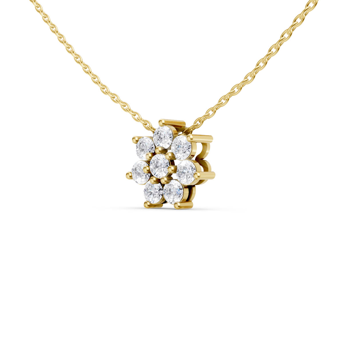 Floral Cluster Bloom Pendant view 2