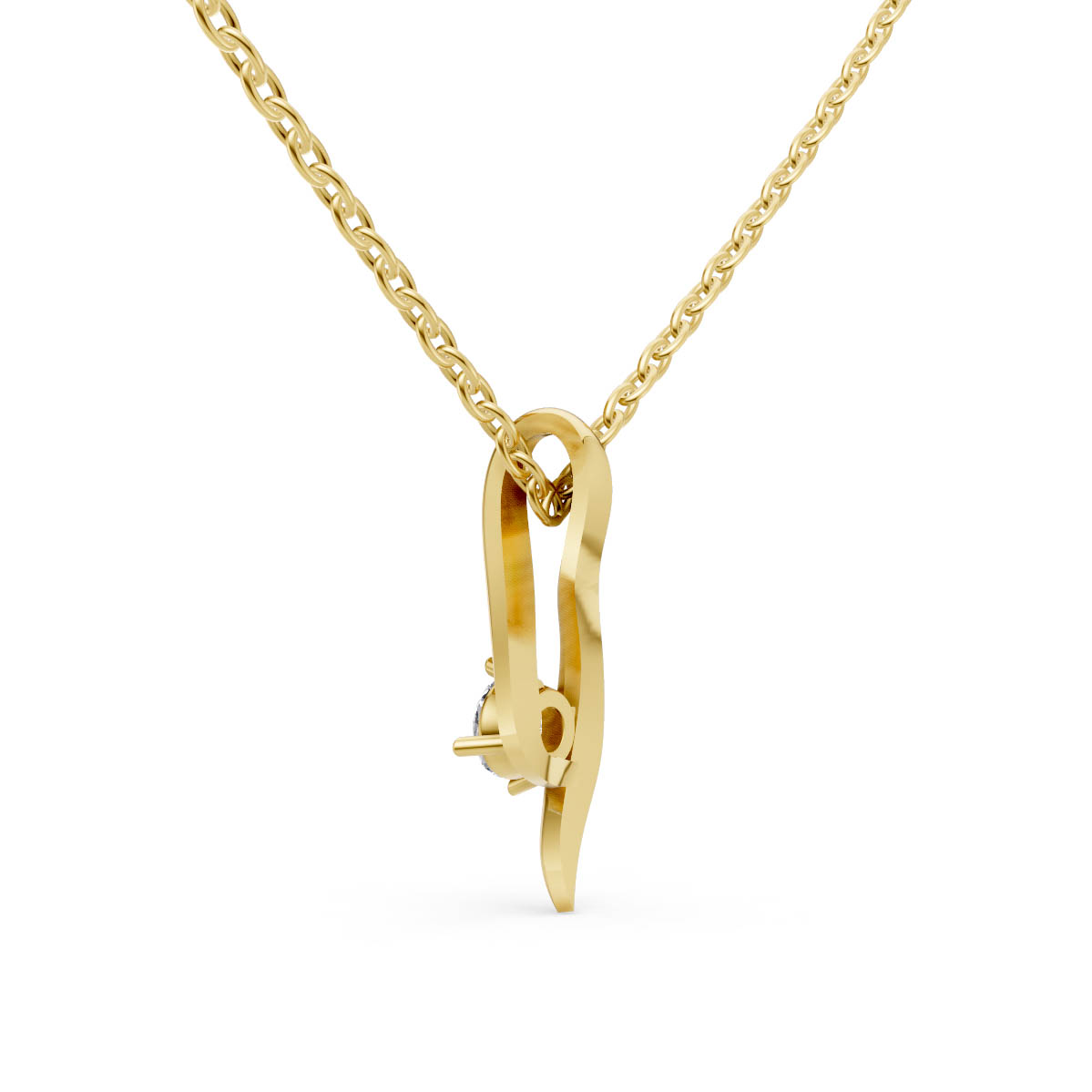 Twisted Solitaire Grace Pendant view 3