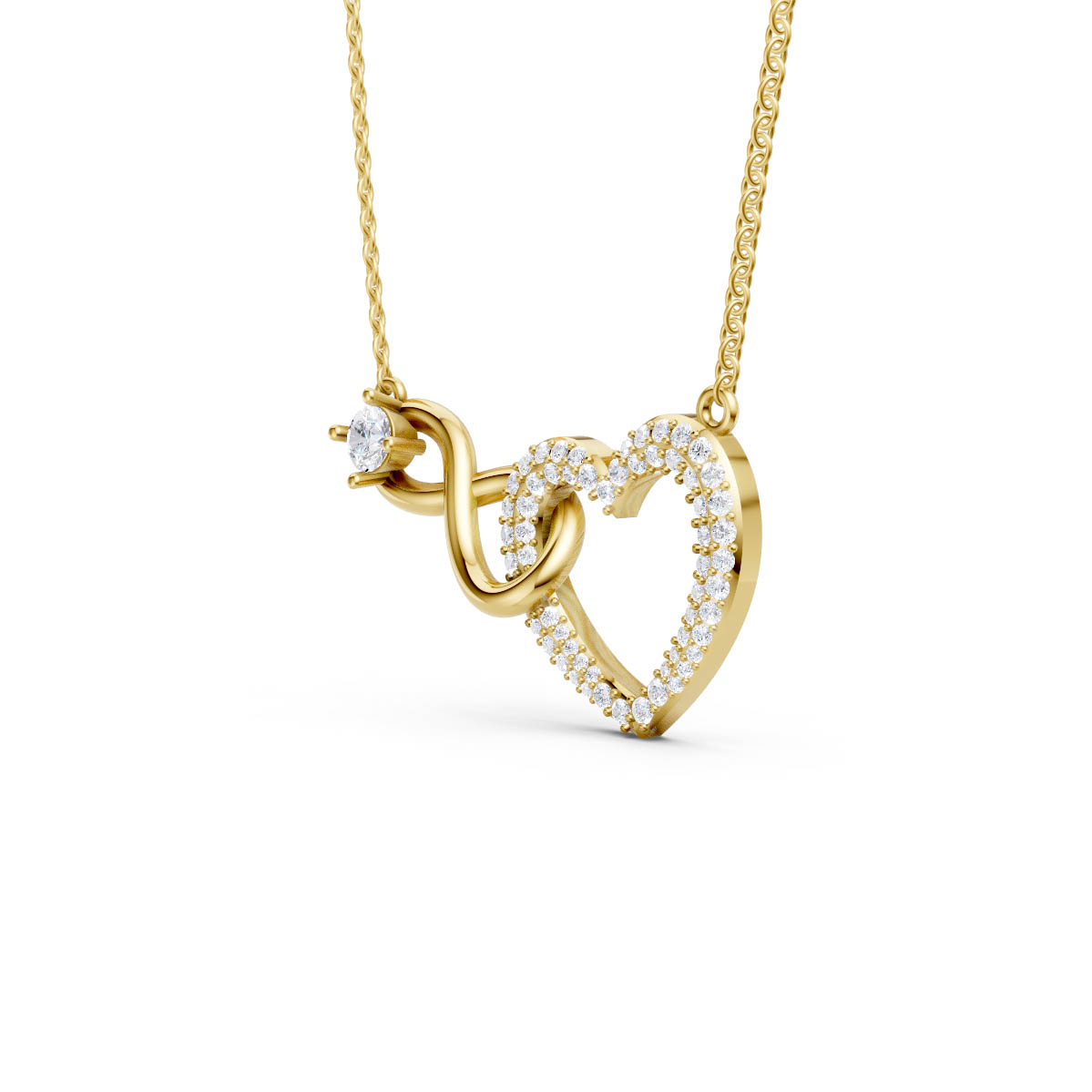 Heartfelt Twist Love Pendant view 2