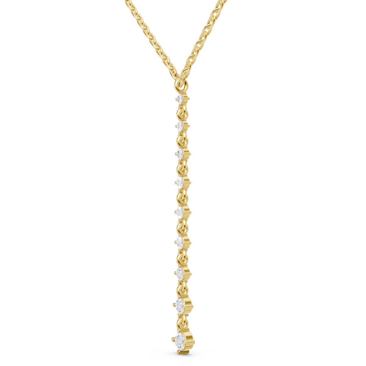 Cascading Spark Drop Pendant view 2
