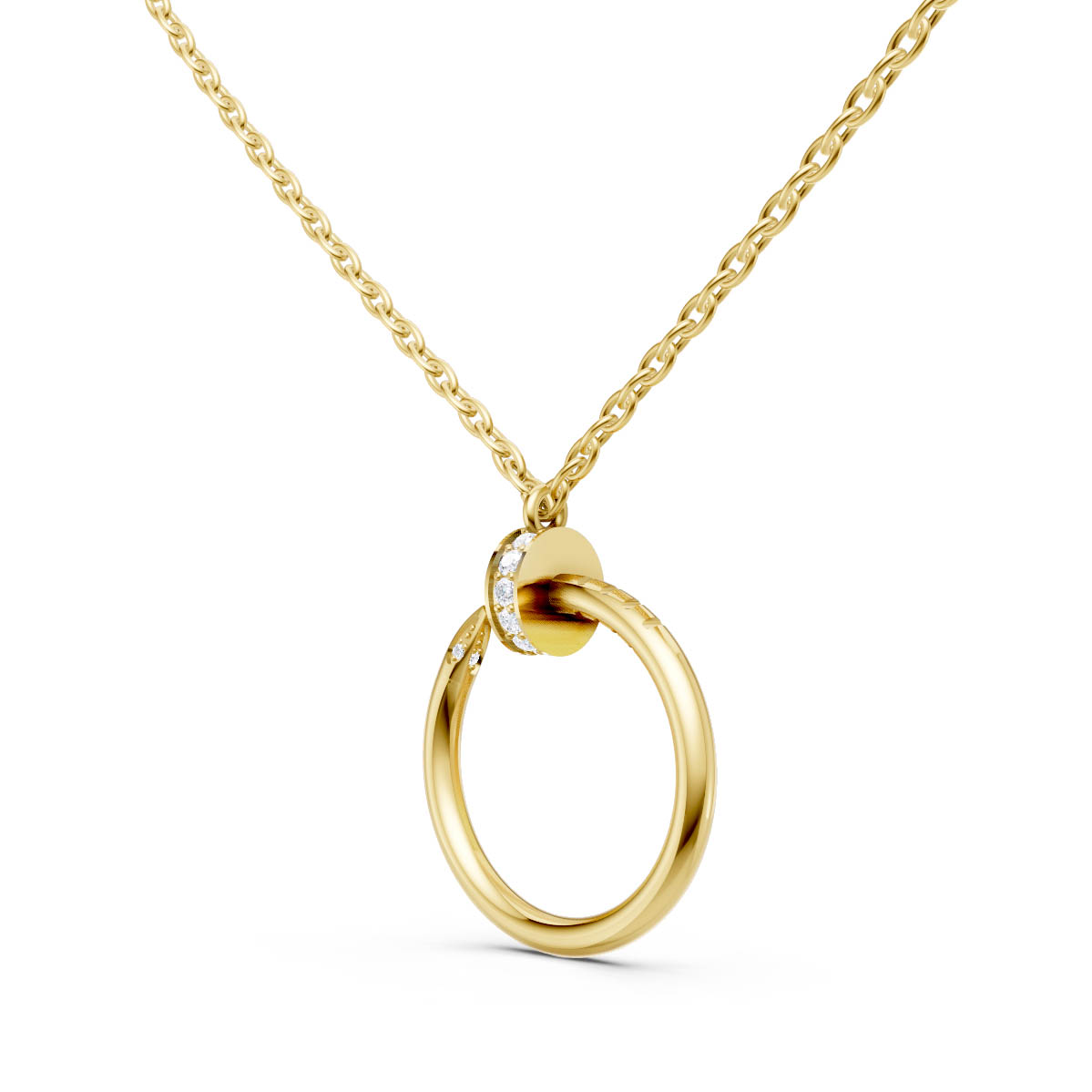 Modern Orbit Loop Pendant view 2