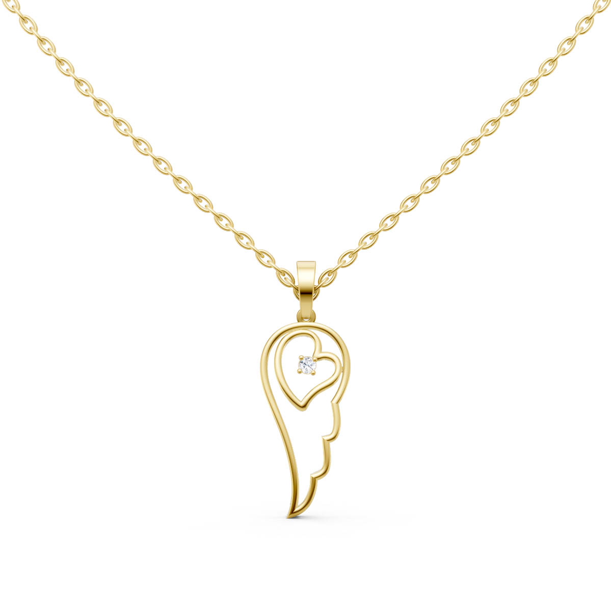 Guardian Heart Wing Pendant