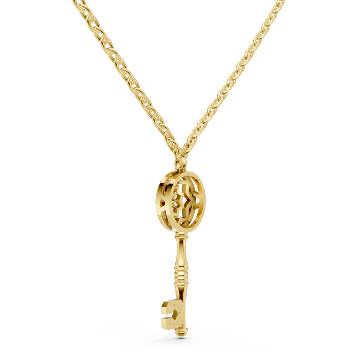 Enchanted Skeleton Key Pendant view 3