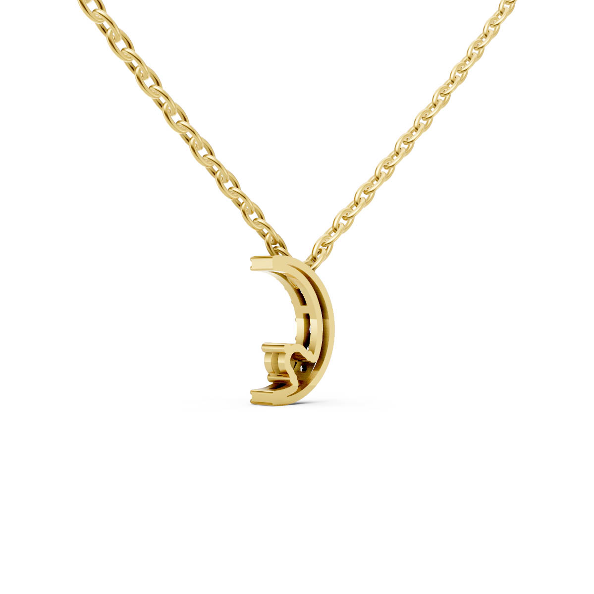 Crescent Glow Charm Pendant view 3