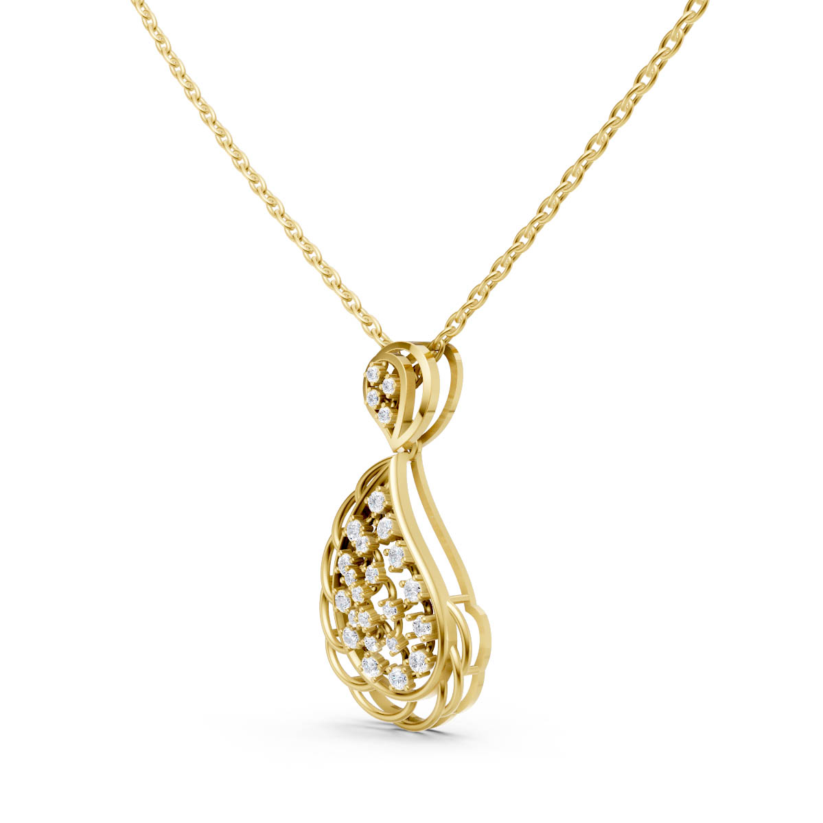 Regal Teardrop Spark Pendant view 2