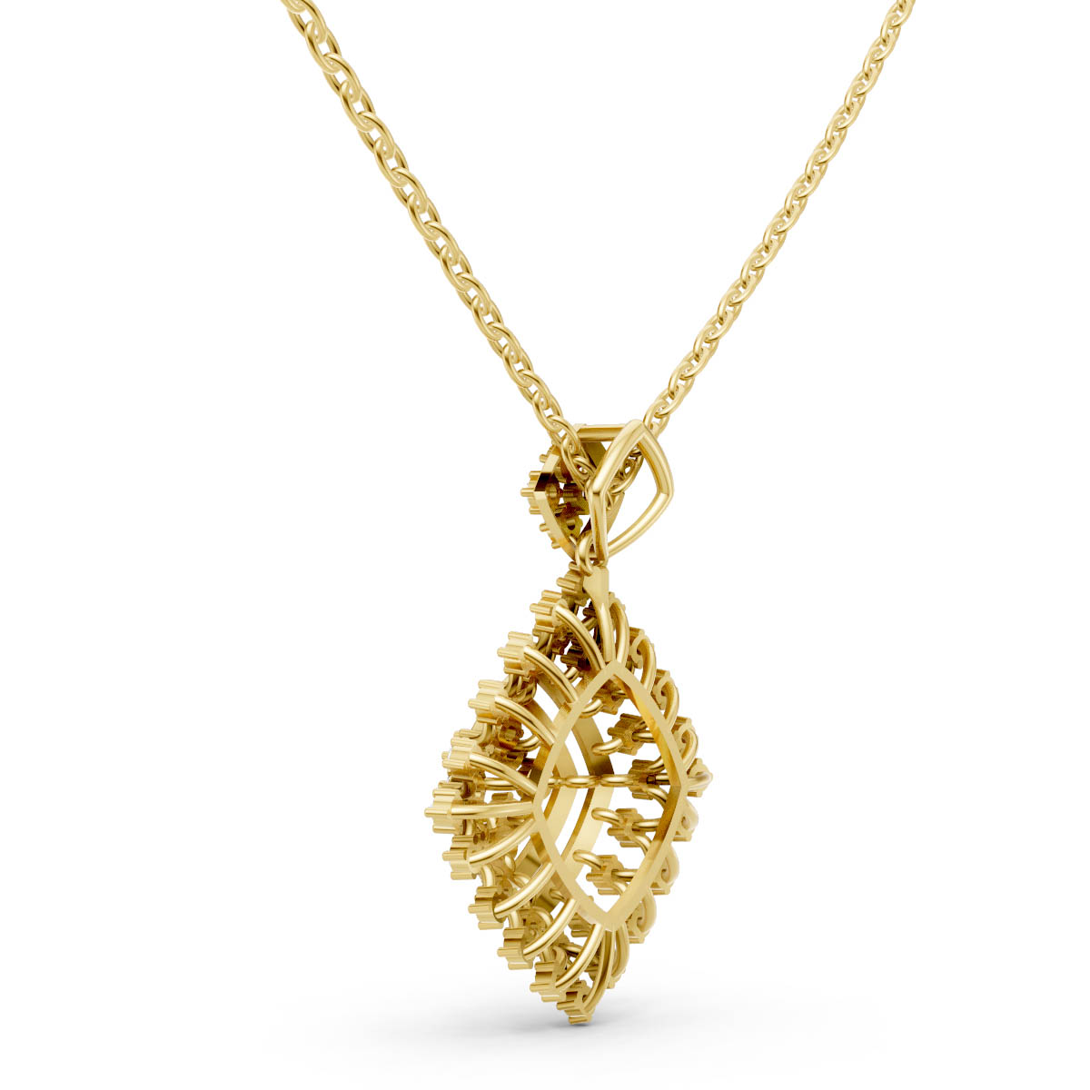 Radiant Snowflake Luxe Pendant view 3