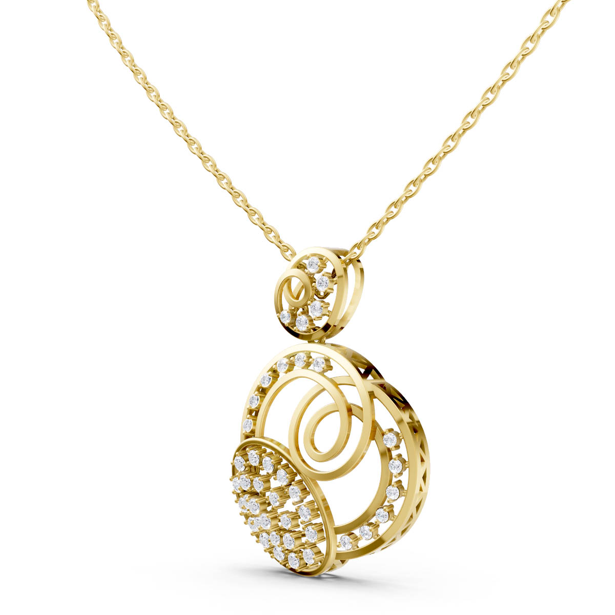 Celestial Swirl Spark Pendant view 2