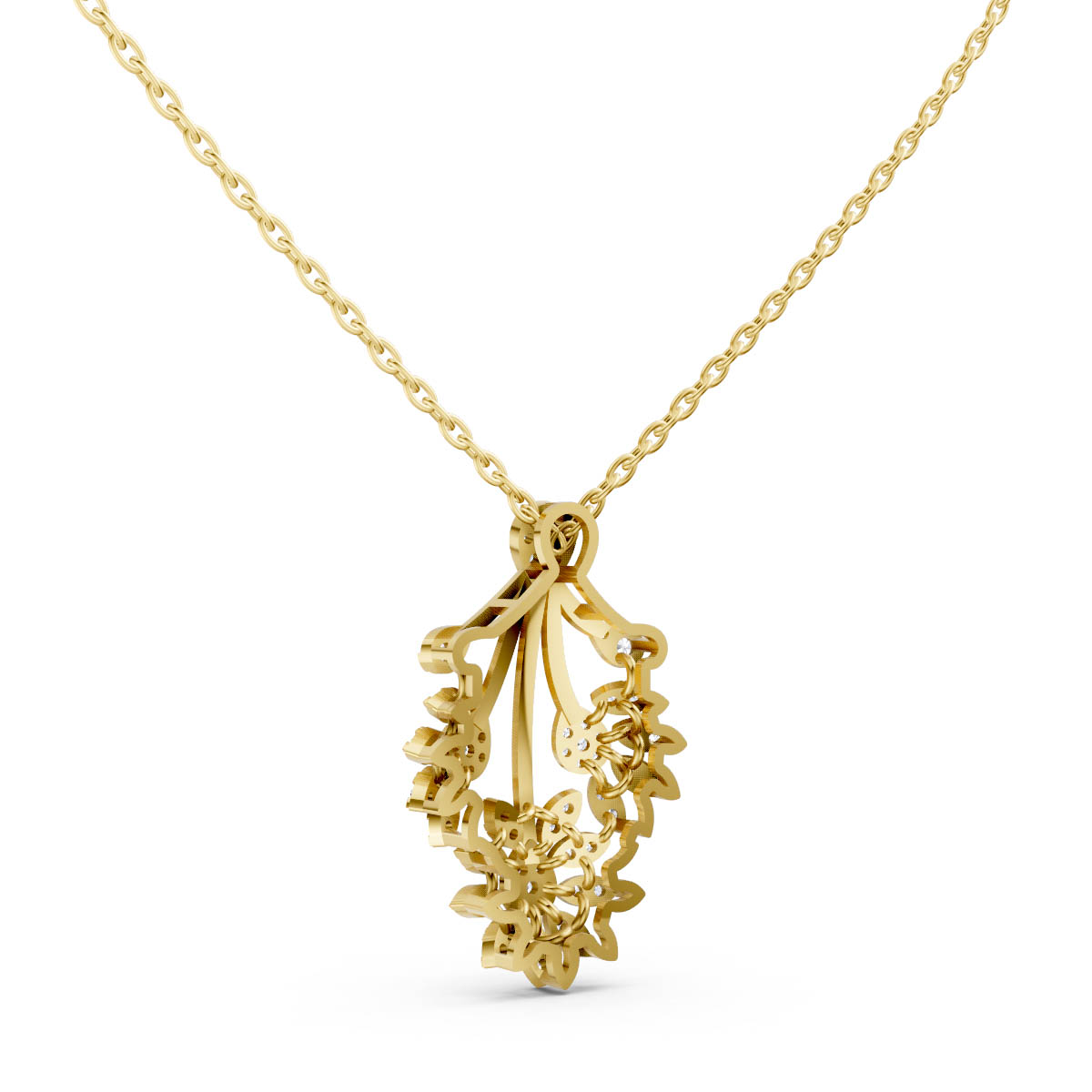 Cascading Blossom Spark Pendant view 3