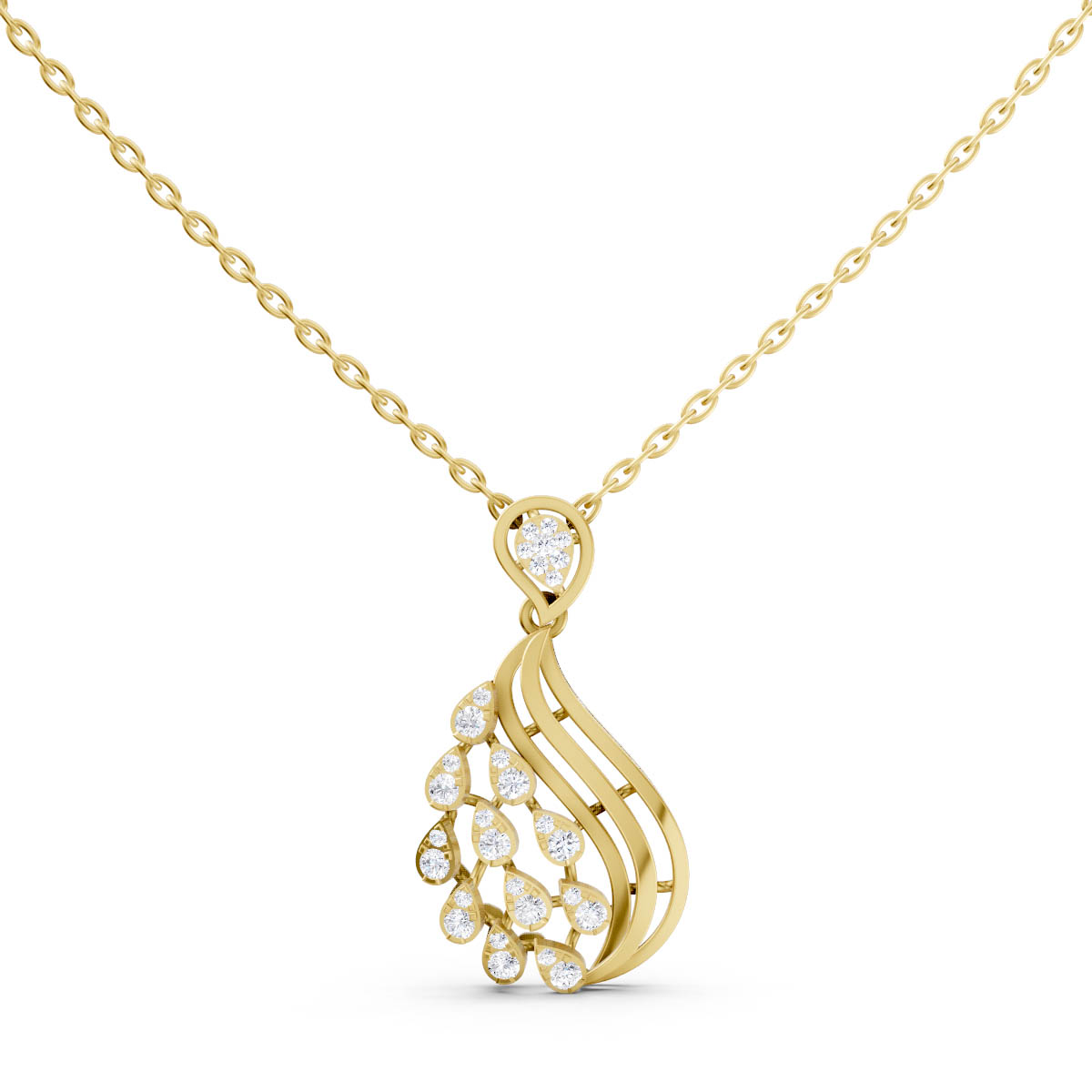 Graceful Dewdrop Cascade Pendant view 1