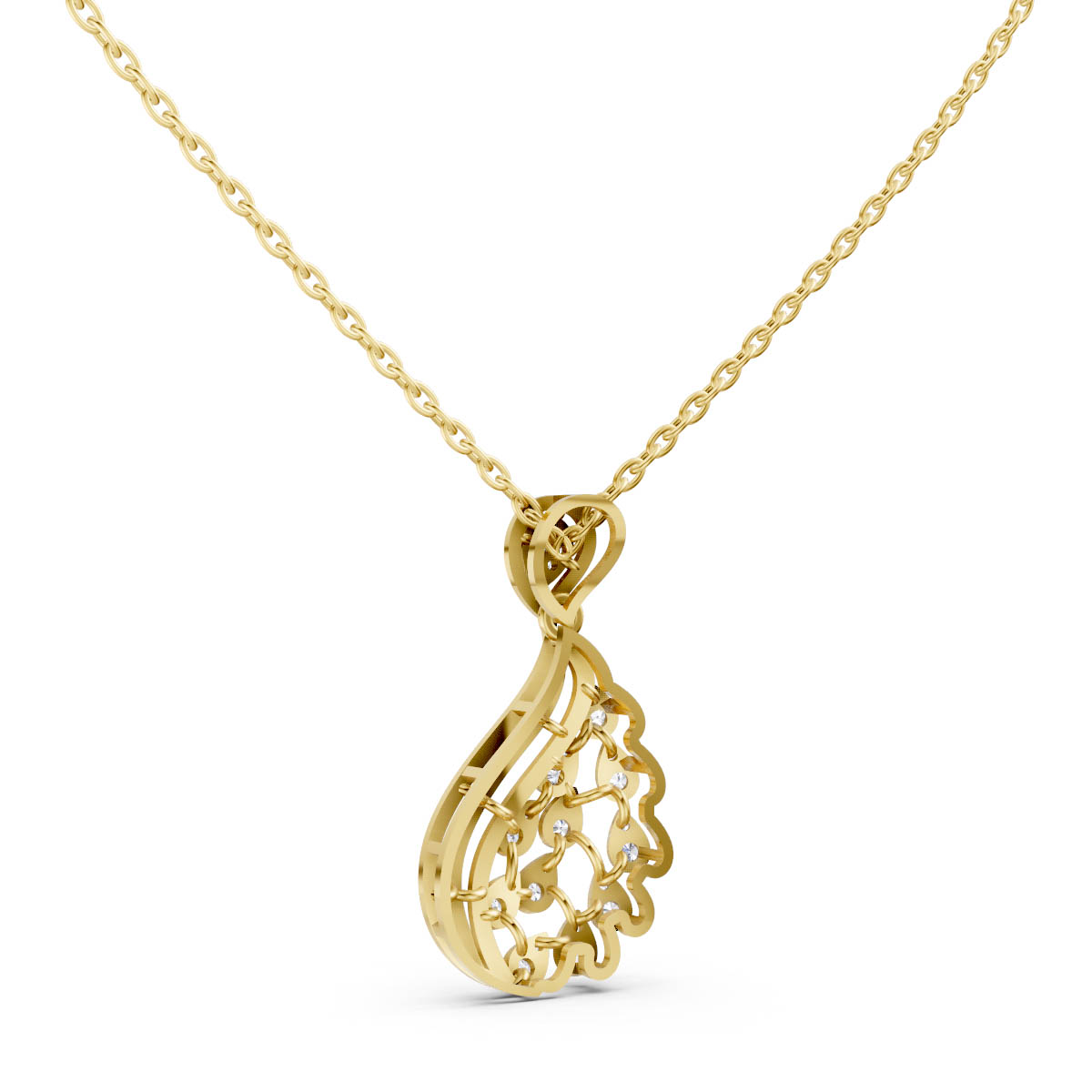Graceful Dewdrop Cascade Pendant view 3