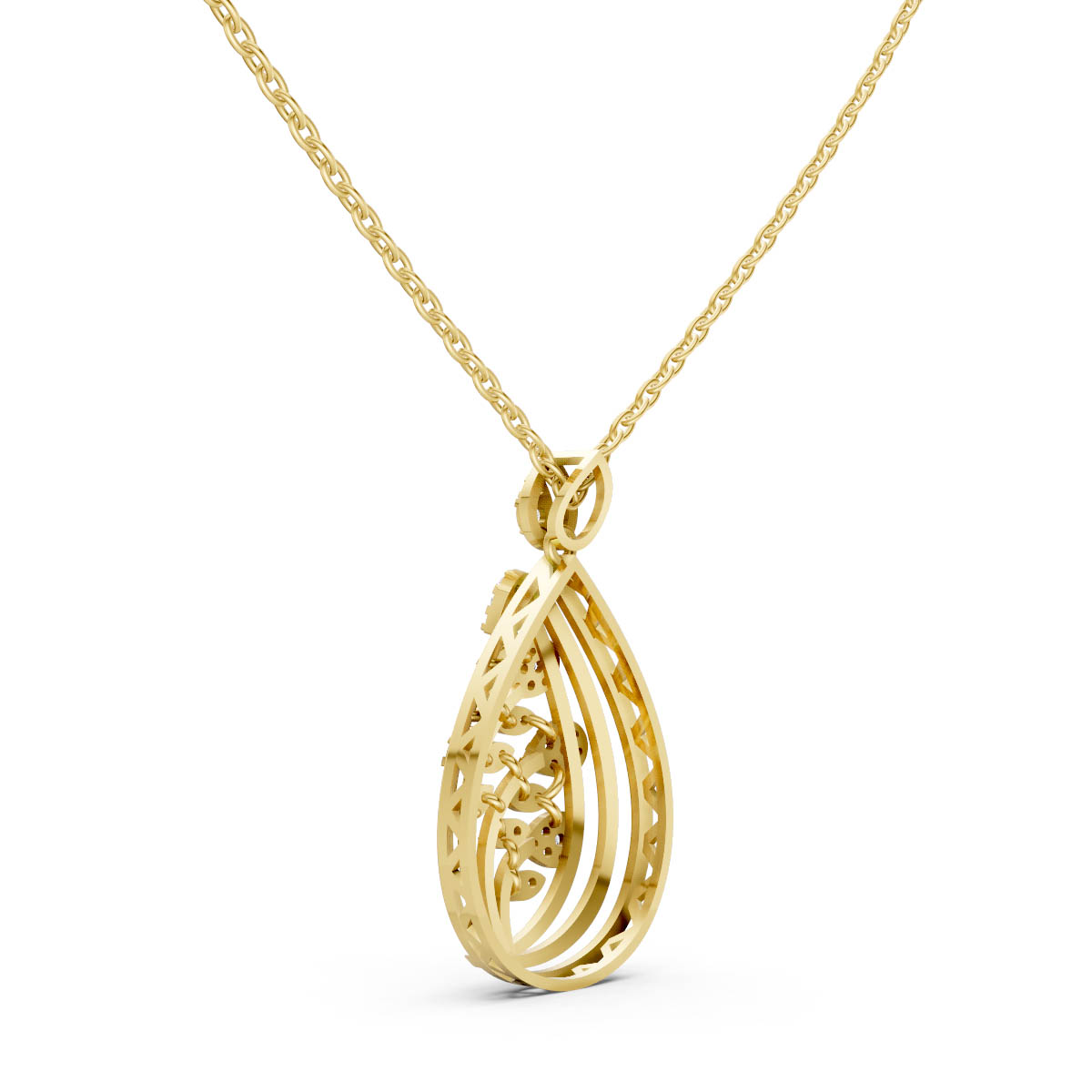 Blooming Teardrop Grace Pendant view 3