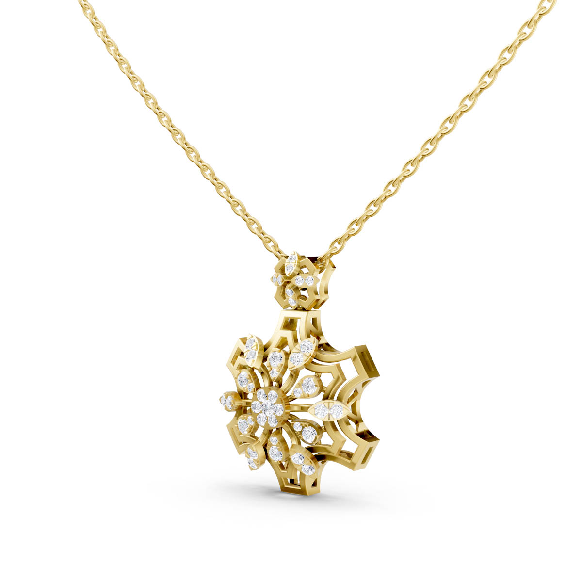 Regal Bloom Star Pendant view 2