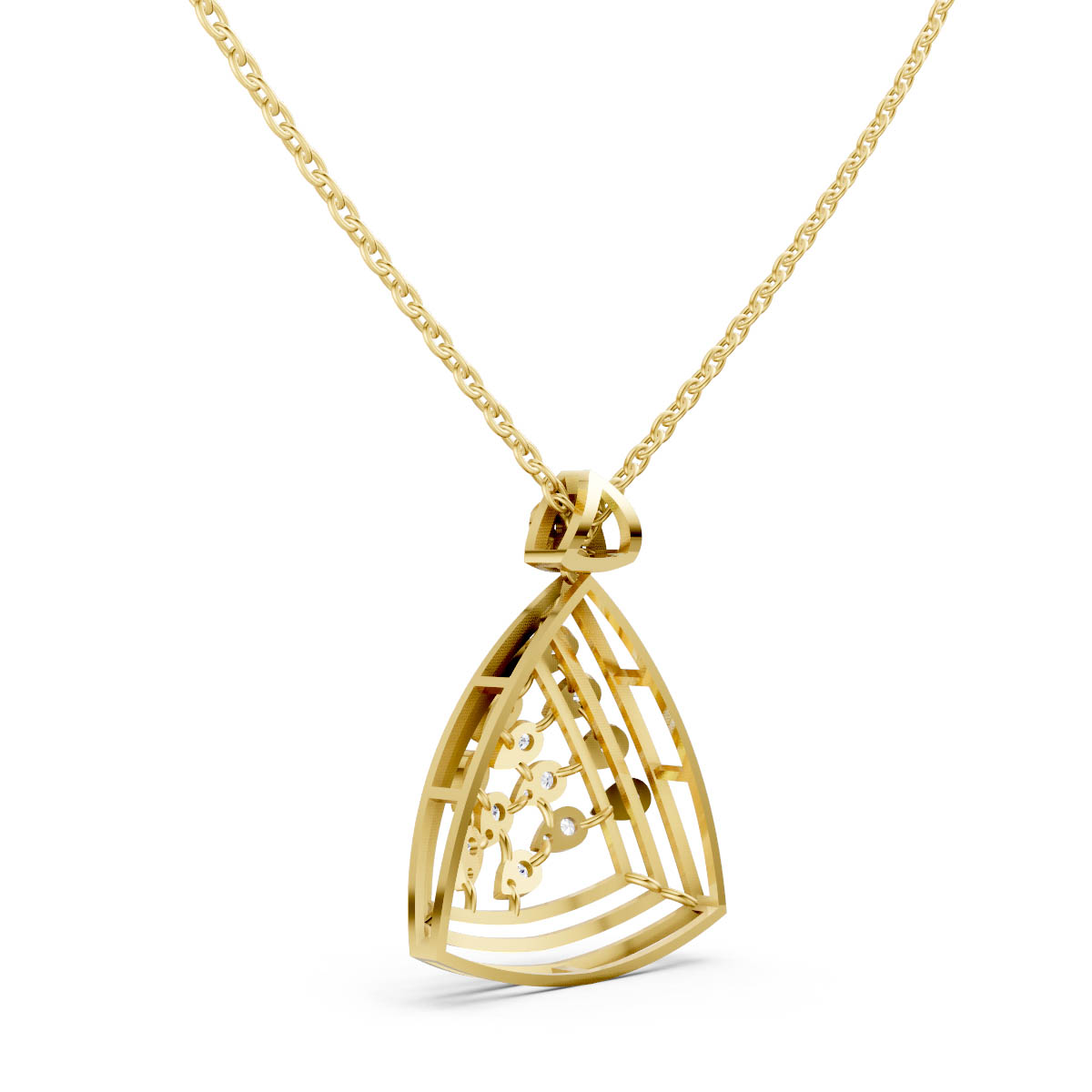 Geometric Vine Elegance Pendant view 3