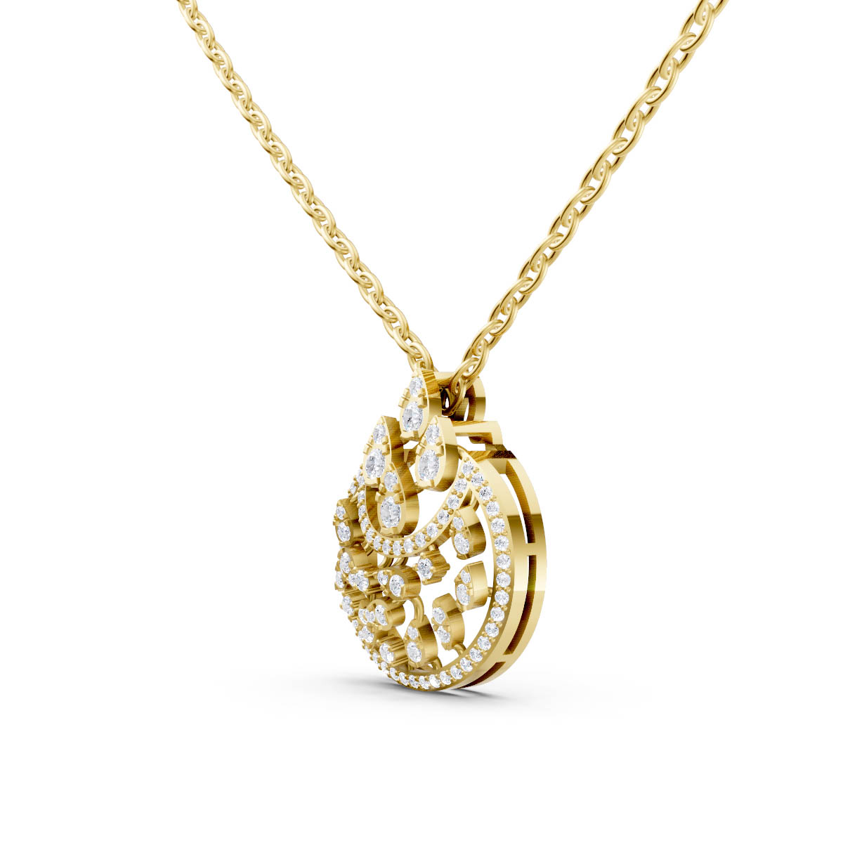 Celestial Teardrop Charm Pendant view 2
