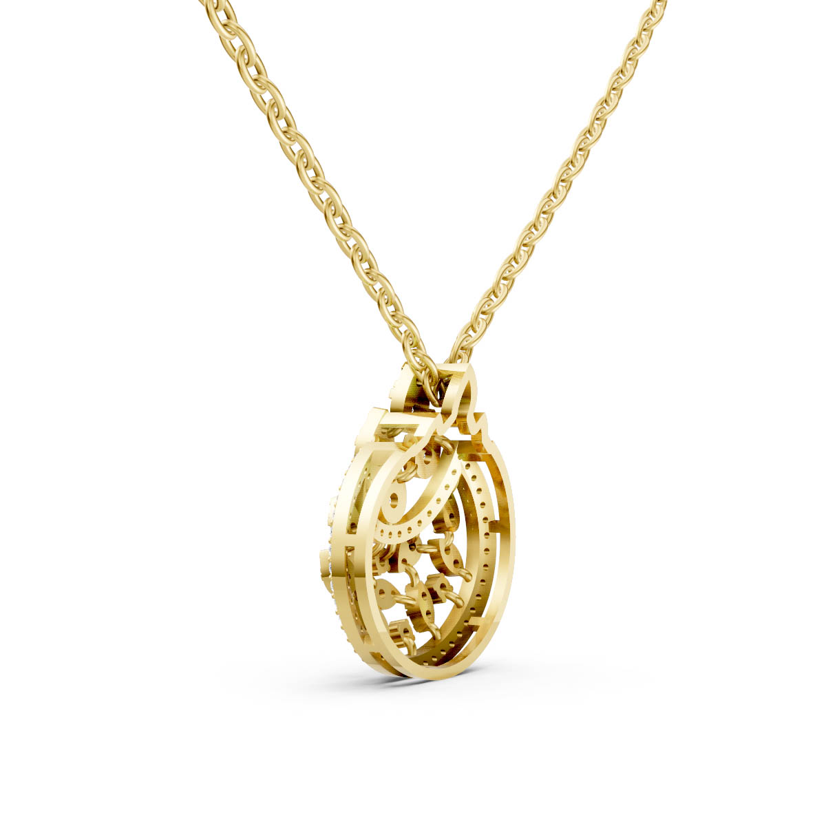 Celestial Teardrop Charm Pendant view 3
