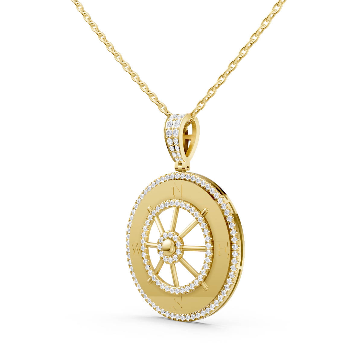 Celestial Compass Circle Pendant view 2