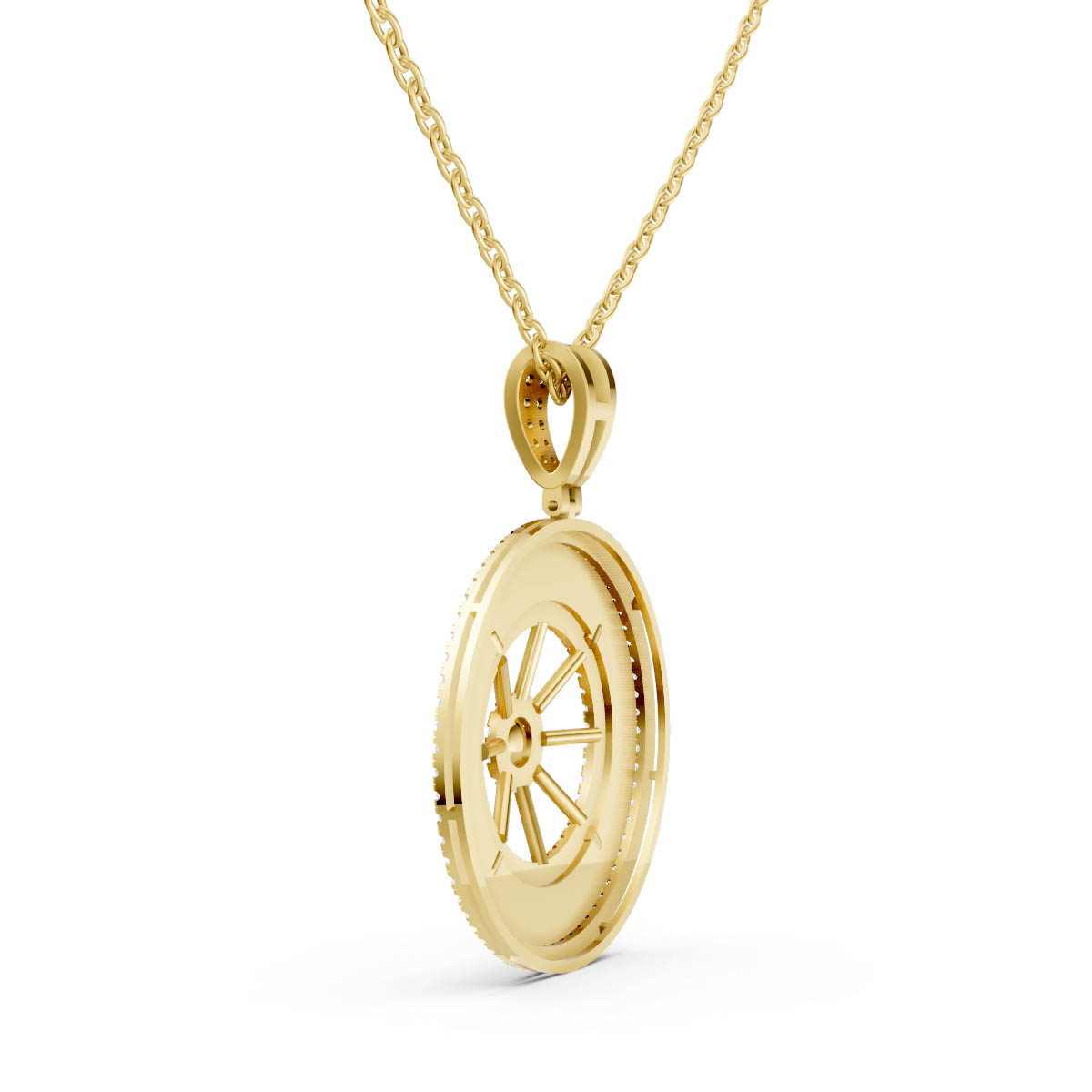 Celestial Compass Circle Pendant view 3