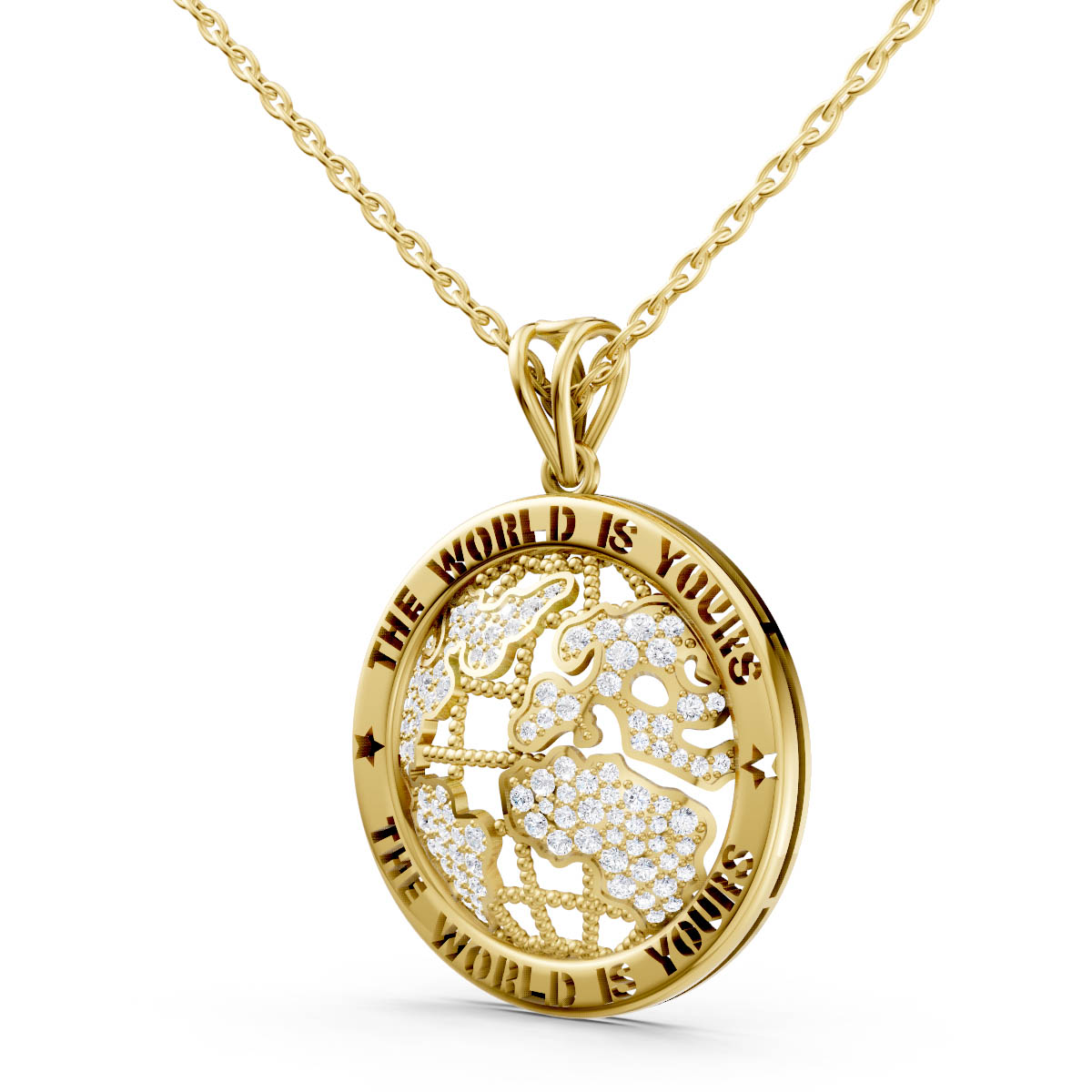 World Explorer Charm Pendant view 2