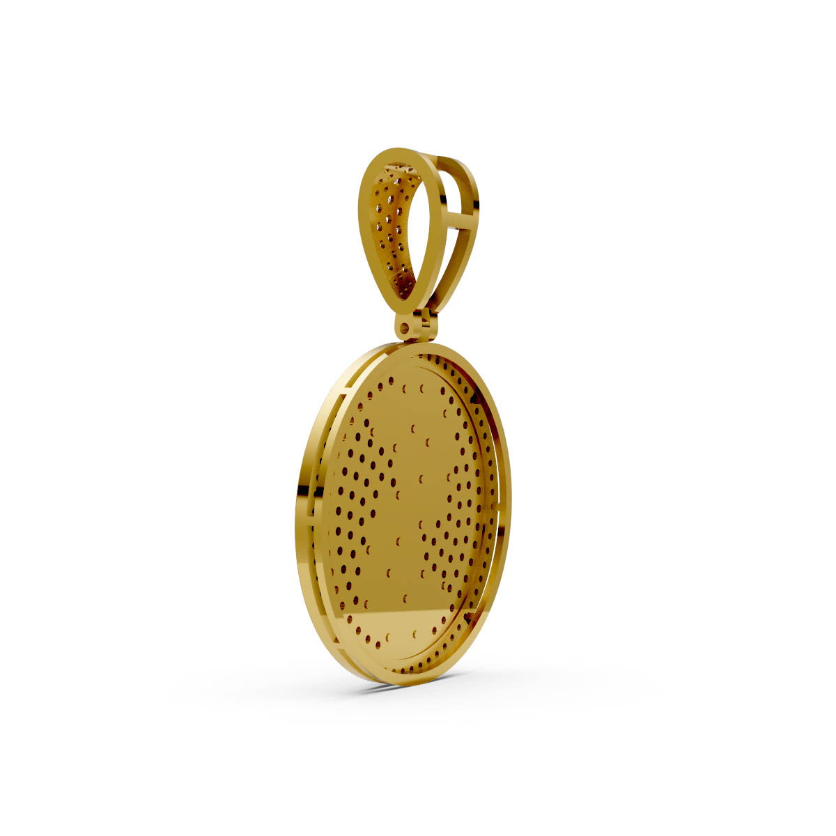 Radiant Shield Disc Pendant view 3