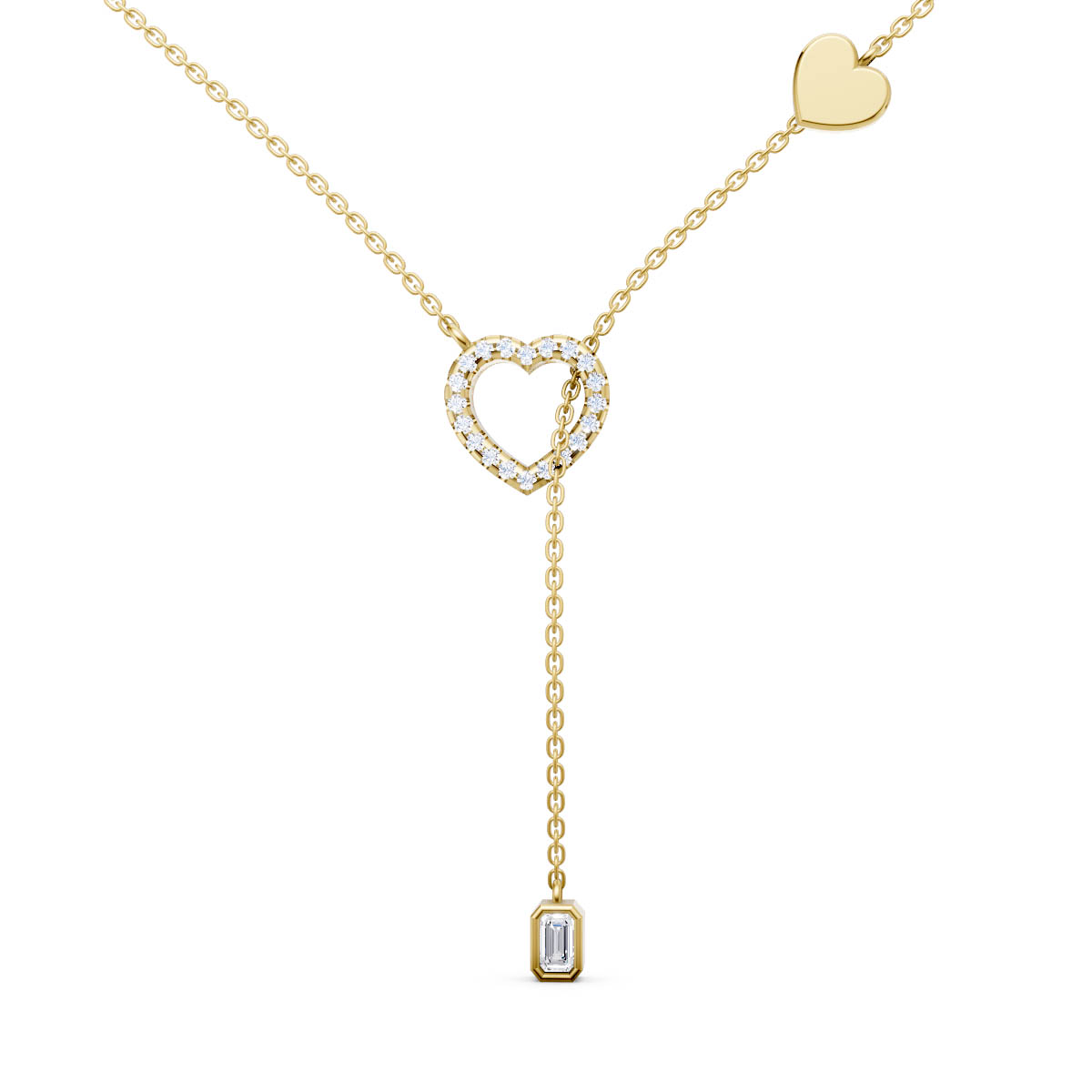 Romantic Heart Drop Pendant