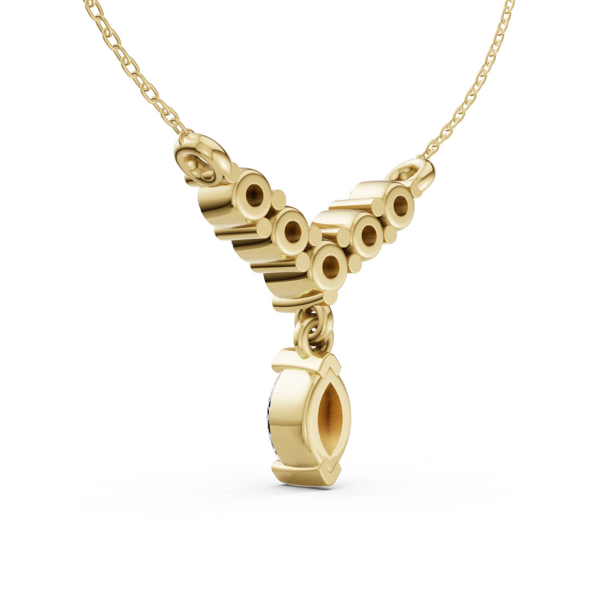 Marquise Drop Lariat Pendant view 3