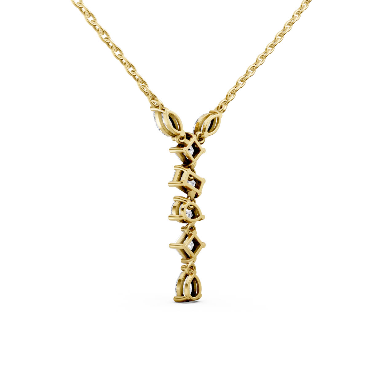 Mixed Cut Diamond Drop view 3