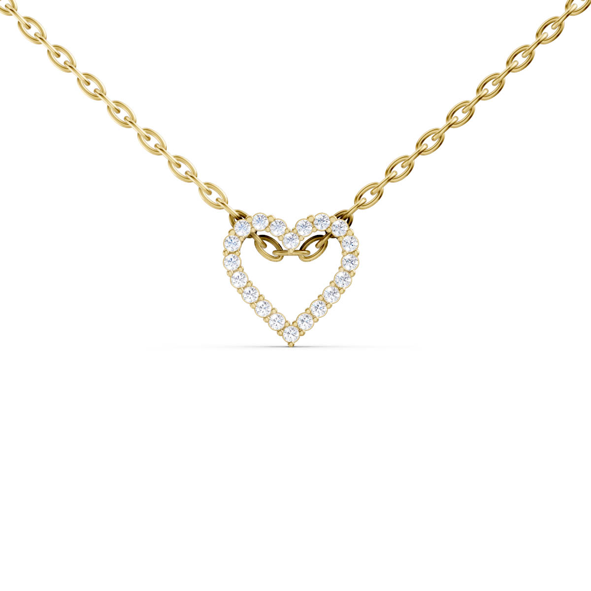 Petite Open Heart Pendant