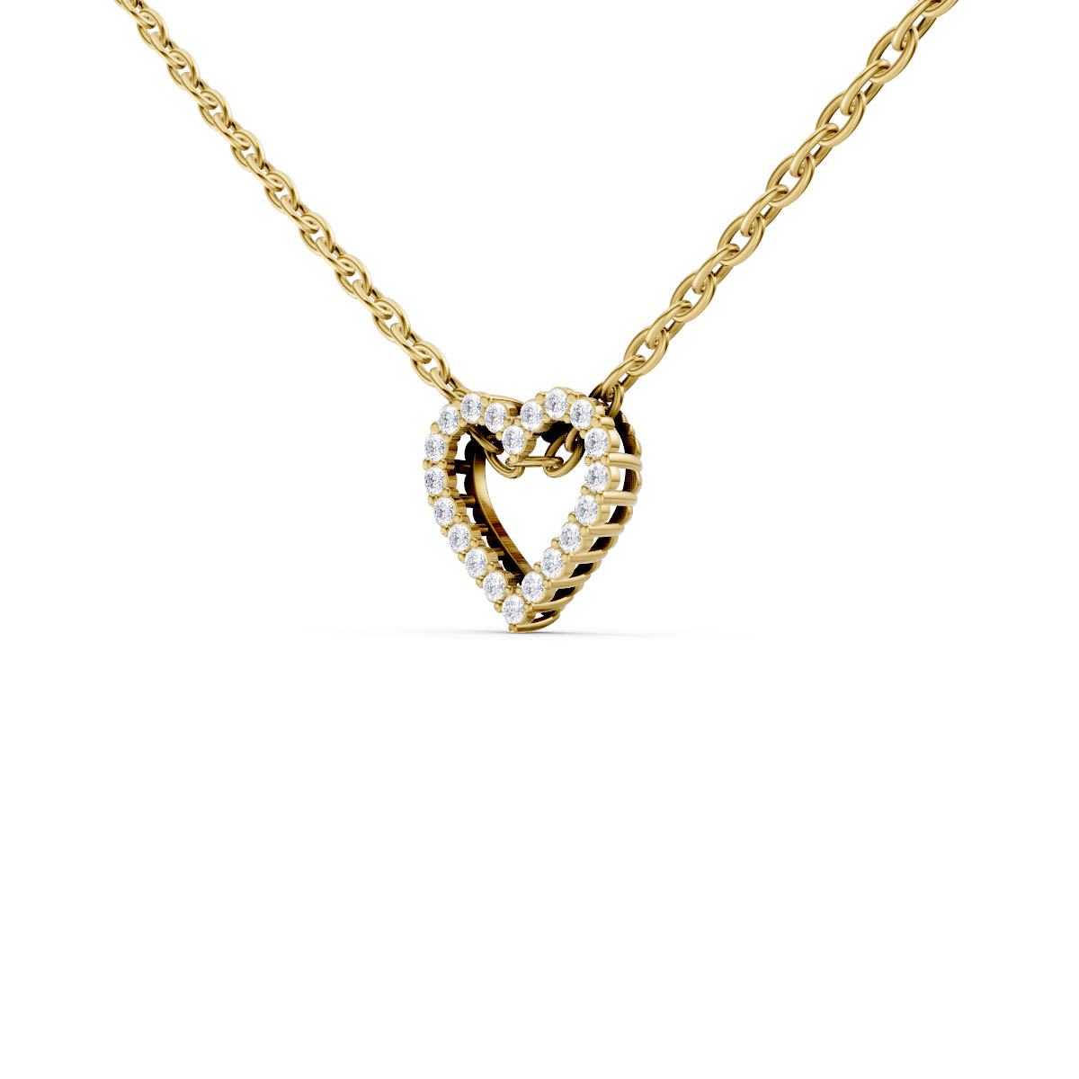 Petite Open Heart Pendant view 2