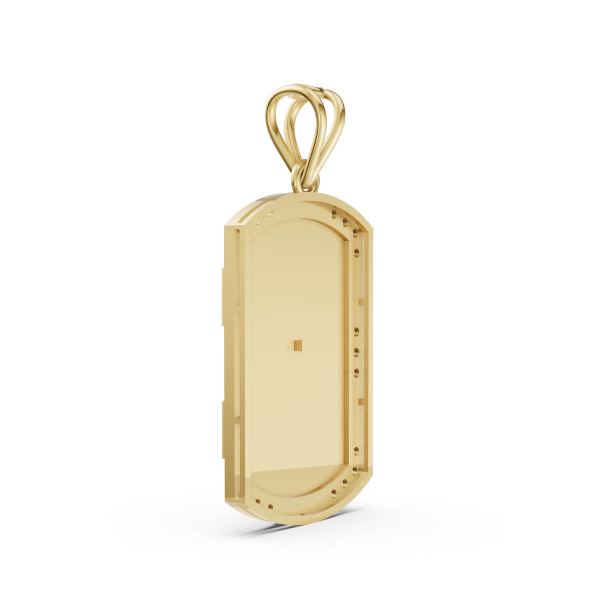 Diamond Cross Tag Pendant view 3
